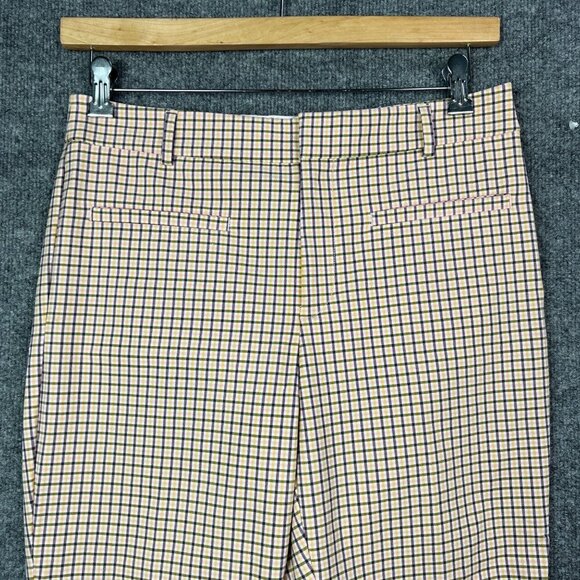 Anthropologie Maeve Pants Women's Size 10 Plaid Multicolor - Picture 3 of 9